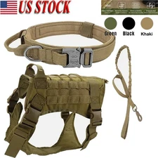 Tactical Dog Vest US Working Dog No-pull Large Military Dog Harness with Handle