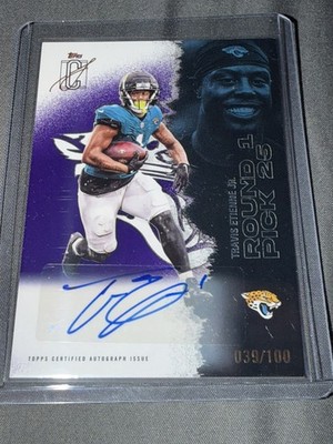 Topps NFL 2025 Signature Class Travis Etienne Jr #27 Jaguars Purple Auto /100