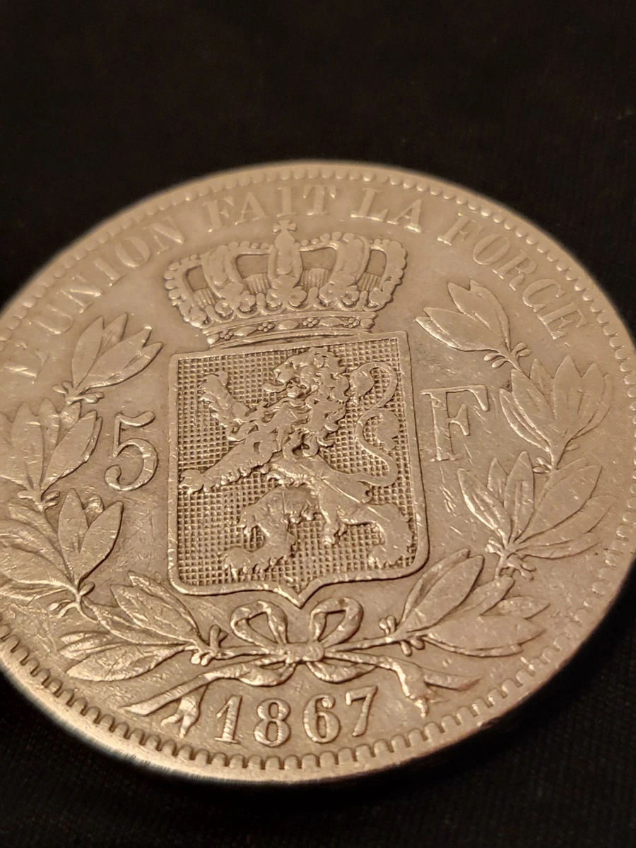 BELGIQUE 1 Frank  Franc  Léopold II Légende Flamande Signature L WIENER 1887 Tb,fwo 875680,a
