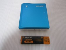 Sharp MD-DS33-A Portable MD Player Blue with AC Adapter and Charger