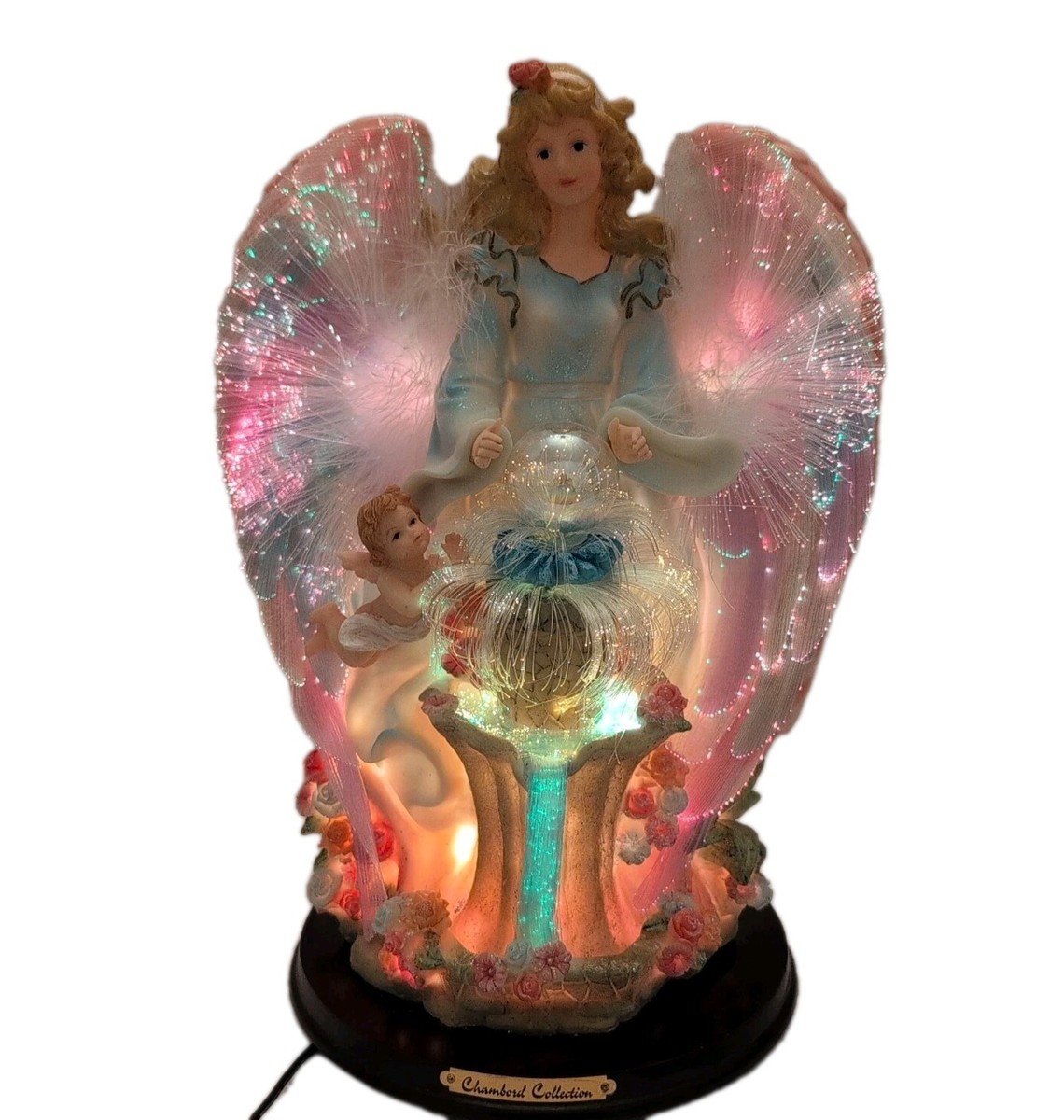 Chambord Collection Angel 7903 Figurine Fiber Optic Wings Resin