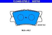 1 X Bremsbelagsatz BremsbeläGe ATE 13.0460-5765.2 FüR Toyota