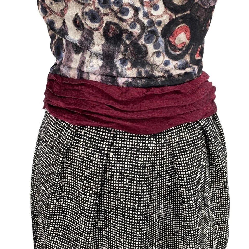 RACHEL ROY NEW YORK Sleeveless Drop Neck Sheath Dress Size 8 Career Silk Wool - Image 4 of 4