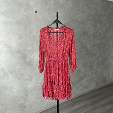 rrp 740$ Ulla Johnson Ruby Red Ollie Dress Floral Print 2