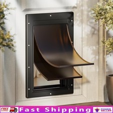 Large Dog Door Magnetic Flap Waterproof Soundproof Easy Install Pet Access New