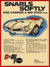 1969 Hurst Olds, Oldsmobile Snarls Softly NEW Metal Sign: 9x12" Ships Free