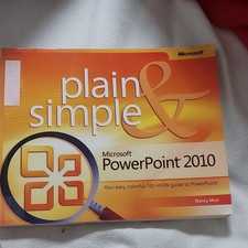 Microsoft PowerPoint 2010 Plain Simple - Paperback By Muir, Nancy - GOOD