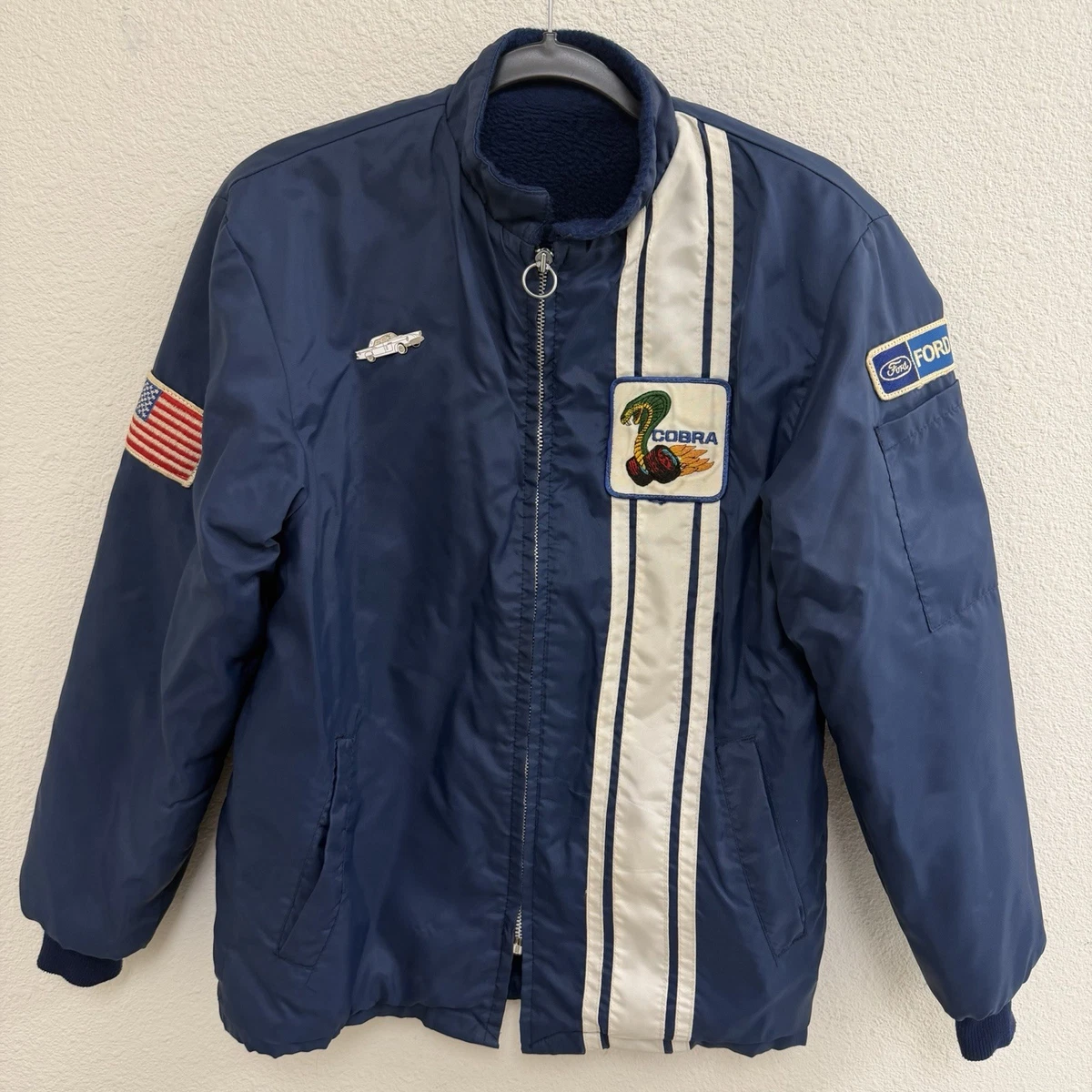 Ford cobra チームコーチジャケットvintage ford cobra racing jacket products for sale | eBay