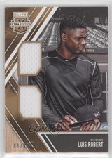 2017 Panini Elite Extra Edition Dual Materials Holo Gold 13/99 Luis Robert 4nm