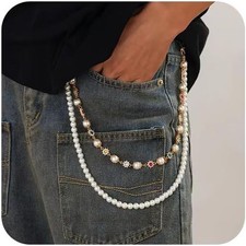 Wallet Chain Pants Chains for Men Women, Punk Jeans Layered Accessories with Exq