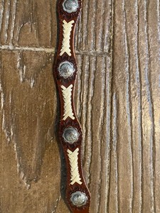 leather belt with conchos Approx 32 i ches long (Western)