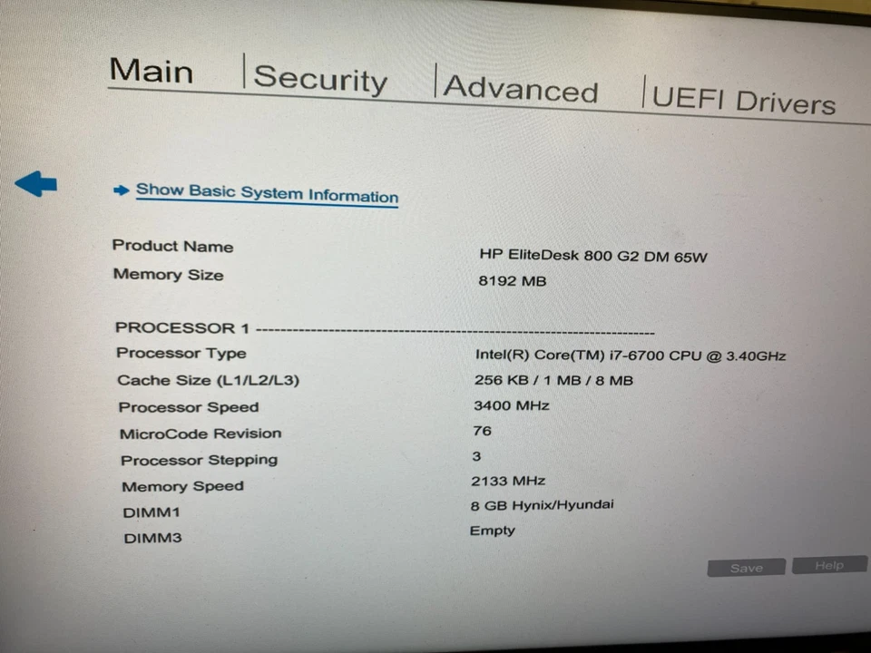 MINI PC HP ELITESK 800 G2 65W i7-6700 8GB RAM (SIN SSD/SIN CARGADOR) *PROBADO* Foto 2 de 4