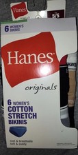 Hanes Originals 6-Pack Cotton Stretch Bikini Size Small/6