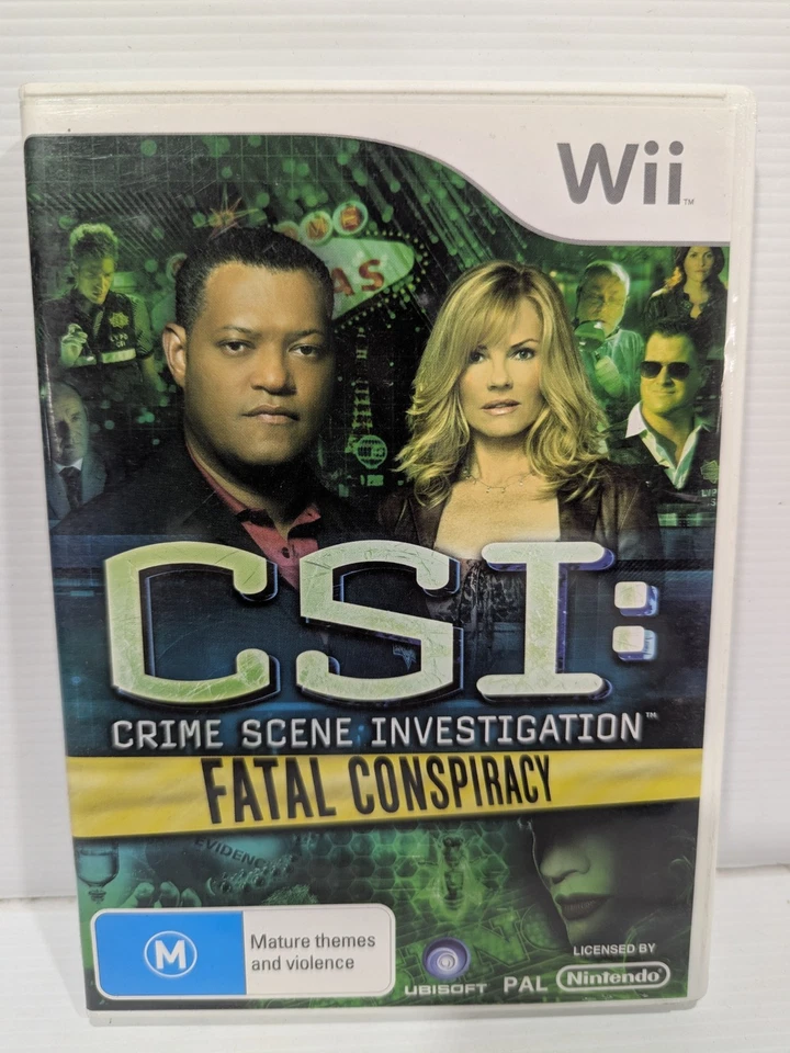 Nintendo Wii CSI Crime Scene Investigation Fatal Conspiracy & CSI Deadly Intent - Image 3 of 4