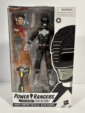 Power Rangers Lightning Collection METALLIC BLACK Mighty Morphin Ranger Figure