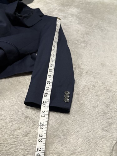 Giacca blazer sportivo Jos A Bank ragazzo blu navy taglia 12 H 2 bottoni misto lana - Foto 5 di 9
