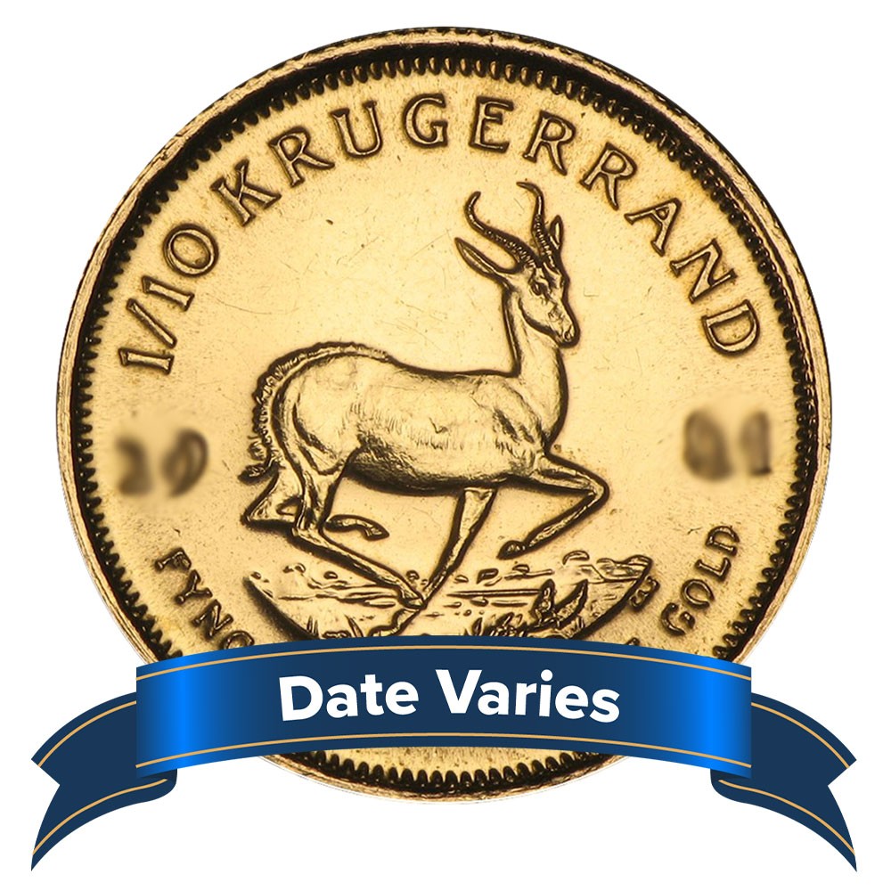 South African Gold Krugerrand 1/10 oz Random Year Uncirculated | eBay