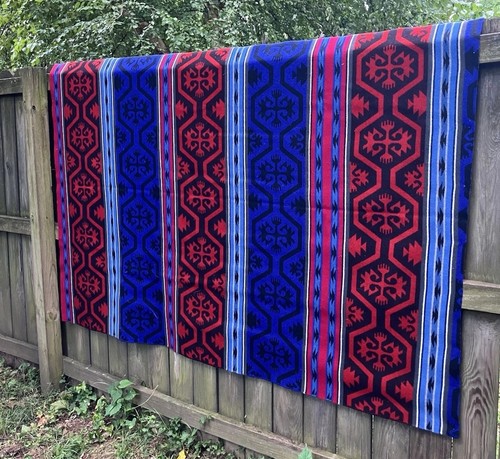 Coperta da campeggio vintage nativi americani Beacon Southwestern Aztec Pendleton anni '30 - Foto 2 di 6