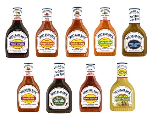 Sweet Baby Ray’s Sauce 9-Pack Variety Sampler – BBQ, Wing & Marinade Gift Set