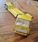 Vintage 1970's Tonka Yellow Truck & Pressed Metal Lowboy Flatbed Trailer