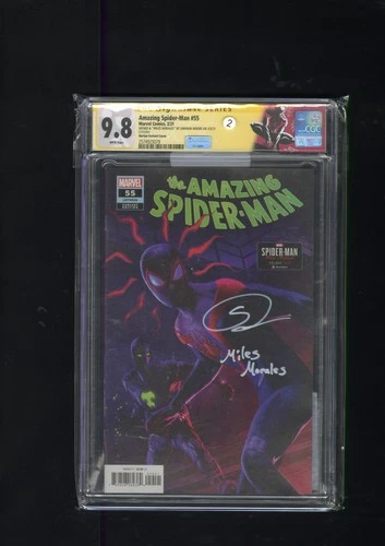 MARVEL Amazing Spider-Man #55 CGC 9.8 Signed by Shameik Moore Voice Actor