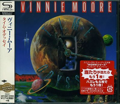 VINNIE MOORE TIME ODYSSEY JAPAN CD SHM RMST AUDIOPHILE CD - BRAND NEW! - U.F.O.
