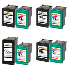 Ink Cartridge Fits HP 92 HP 93 HP 94 HP 95 HP 96 HP 98 Black Color HP Printers