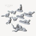 Weasel Set Animals Scatter Terrain Scenery Landscape TTRPG Fantasy dnd Dollhouse