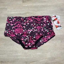 TYR Mens Rockstar Trainer Brief Drawstring Swimwear Paisley Pink Blk Size 40 NWT