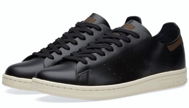 adidas originals navy leather decon stan smith trainers