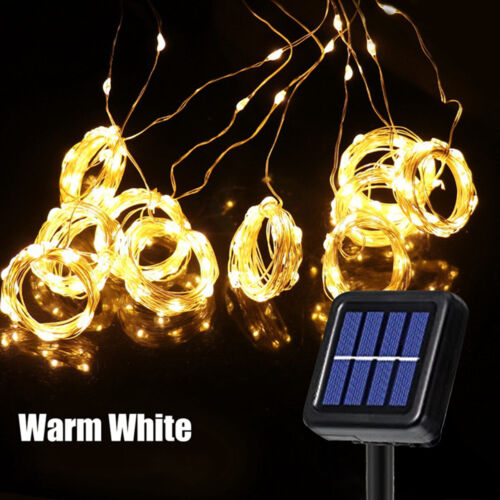 Solar Curtain Fairy String Lights Hanging Gazebo Patio Garden Waterfall Lights - Picture 19 of 33