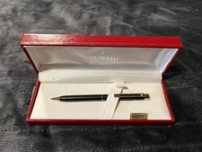 VINTAGE SHEAFFER 1003 WHITE DOT MATTE BLACK GOLD TRIM PENCIL 