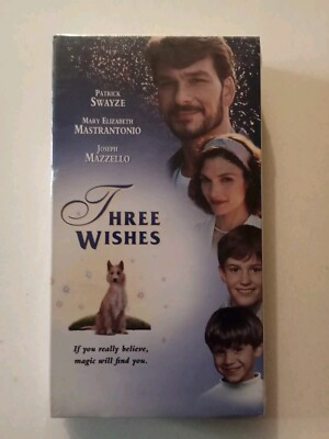 Three Wishes, VHS 1995, New Sealed.