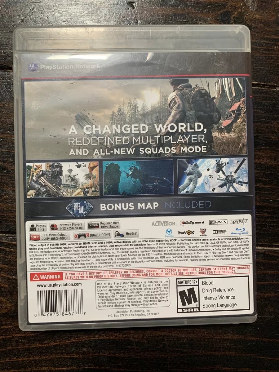 Call of Duty: Ghosts Sony PlayStation 3 PS3 Game Tested