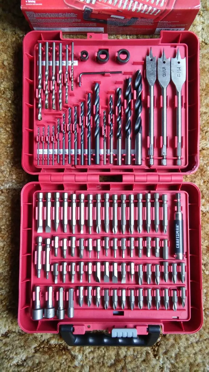 New Craftsman 100 Piece Drill Drive Bit Set case damaged