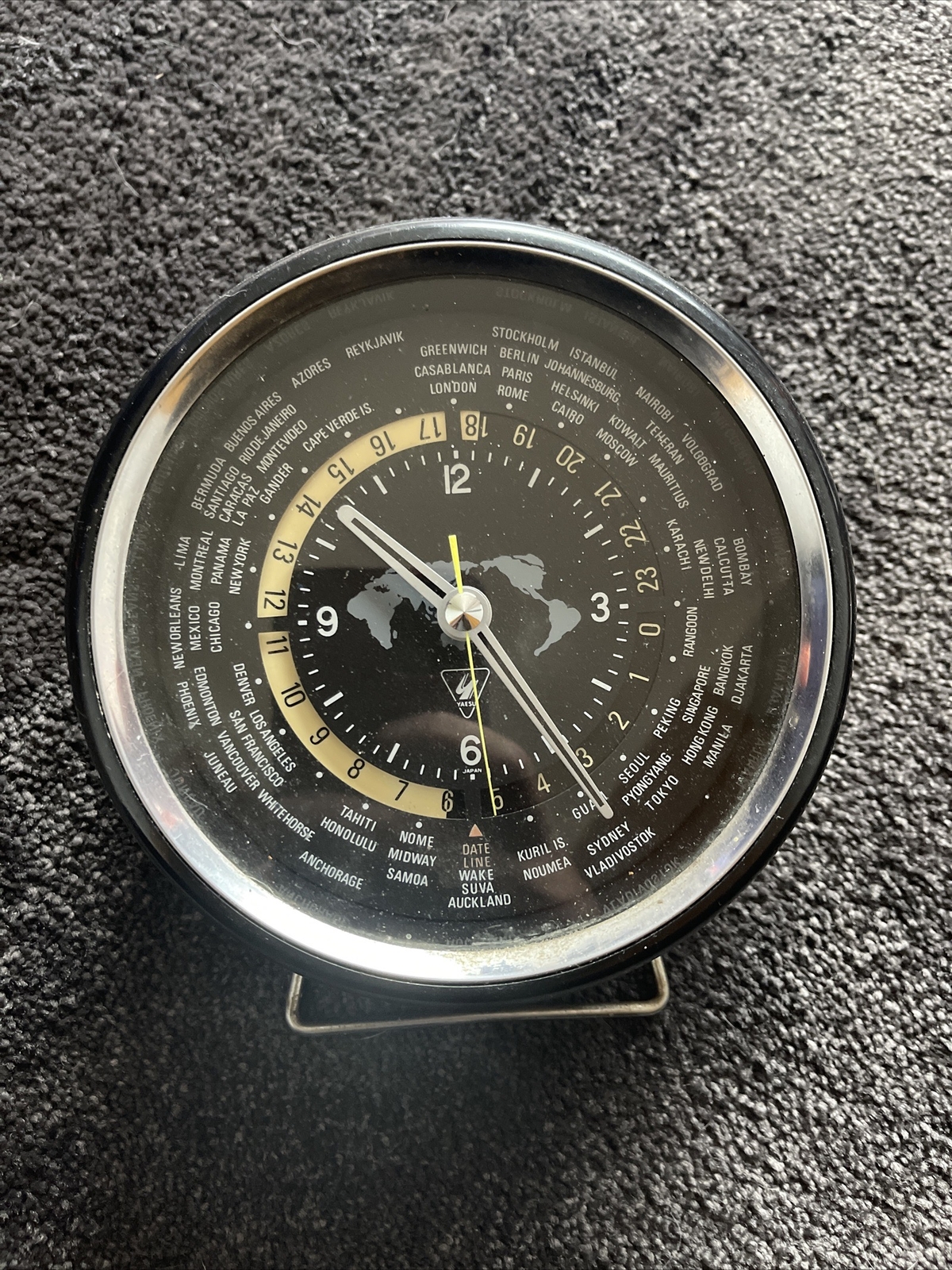 Vintage Yaesu 7RW002 24Hour World Clock HAM eBay