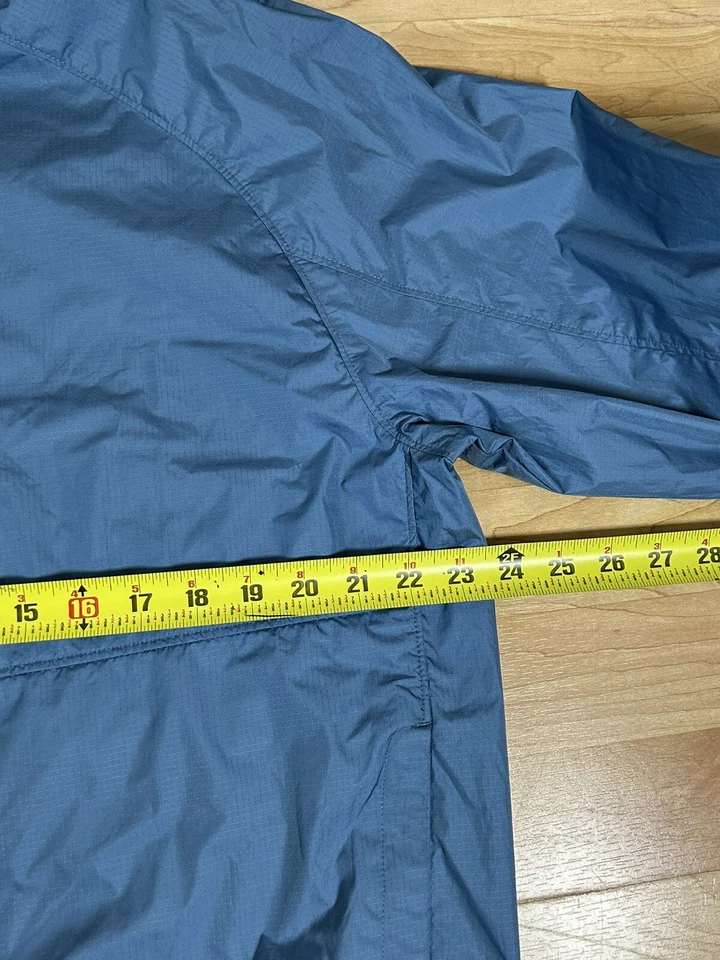 REEL LEGENDS Men Blue Packable Full Zip Windbreaker Jacket sz Medium - Image 4 of 4
