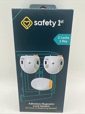 New Safety 1st Adhesive Magnetic Lock System 2 Locks 1 Key FreeS&H