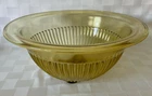 Vintage FEDERAL GLASS Golden Glow Stacking 10.5" MIXING BOWL Amber Depression