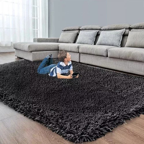 Heavy Thick Shaggy Rugs Large Living Room Bedroom Carpet Non Slip Hallway Runner - Picture 3 of 54