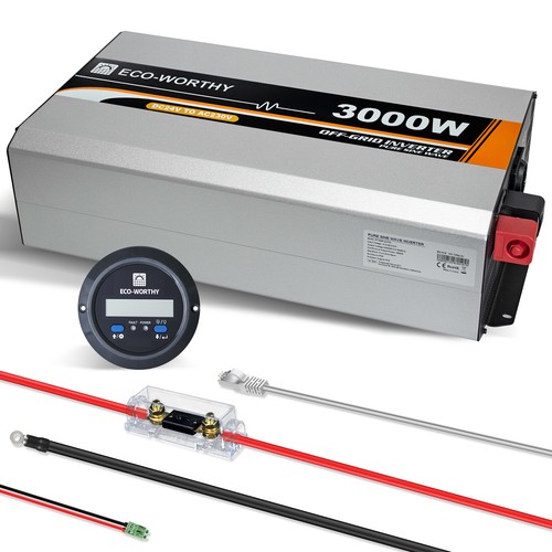 600W 1000W 2000W 3000W Watt 12V 24V Pure Sine Wave Inverter for Solar Panel Kit - Picture 44 of 47