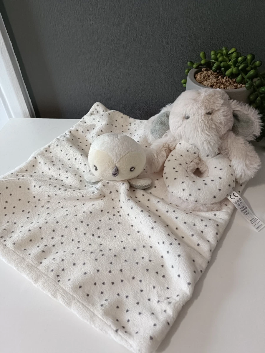 Mamas Papas Owl And Elephant Baby Comforter