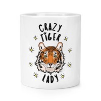 VerrüCkte Tiger Damen Stars Makeup Pinsel Bleistift Topf - Lustig Tiere