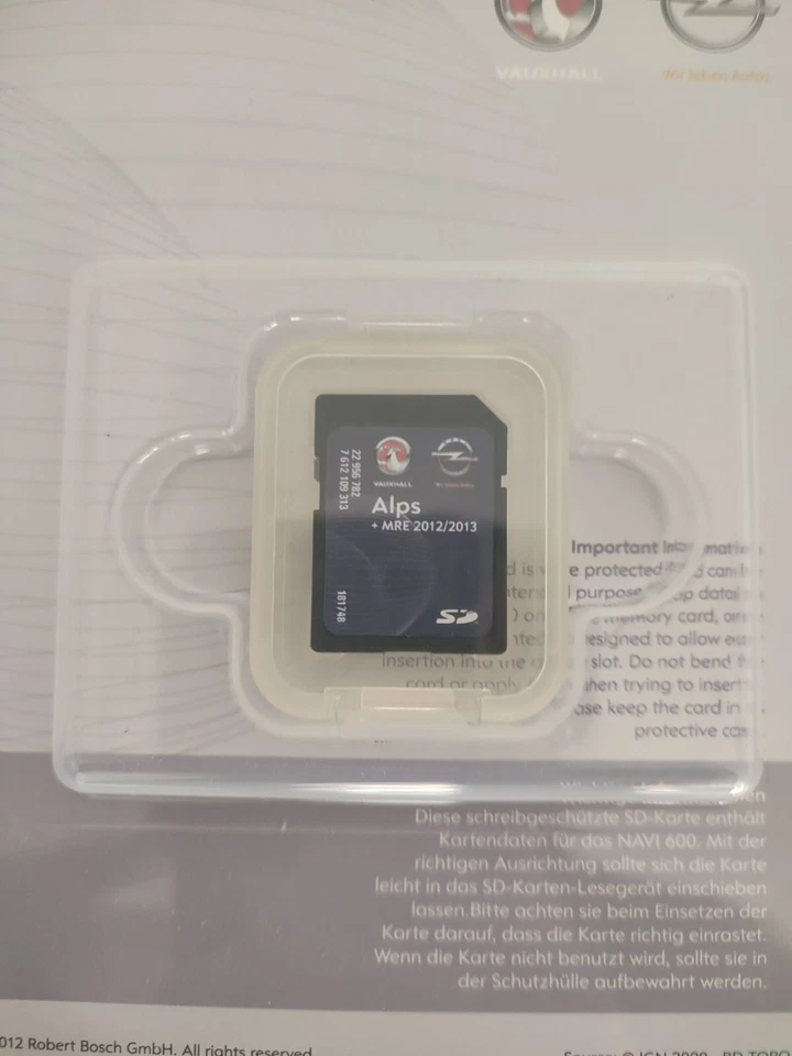 SD Karte Navigation OPEL CHEVROLET NAVI 600 ALPEN 2012/2013 Cruze Orlando - Bild 3 von 4