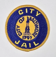 BALTIMORE MD. MARYLAND CITY JAIL D.O.C. GUARD POLICE PATCH 3 1/4"- NEW CONDITION