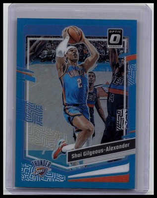 SHAI GILGEOUS-ALEXANDER 2023-24 DONRUSS OPTIC AQUA PRIZM THUNDER /249