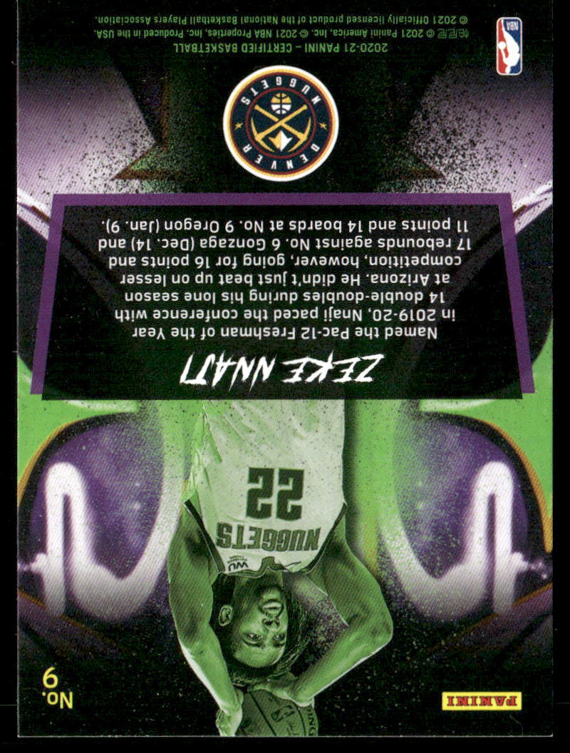 2020-21 Panini Certified #9 Zeke Nnaji Rookie 2020 | eBay