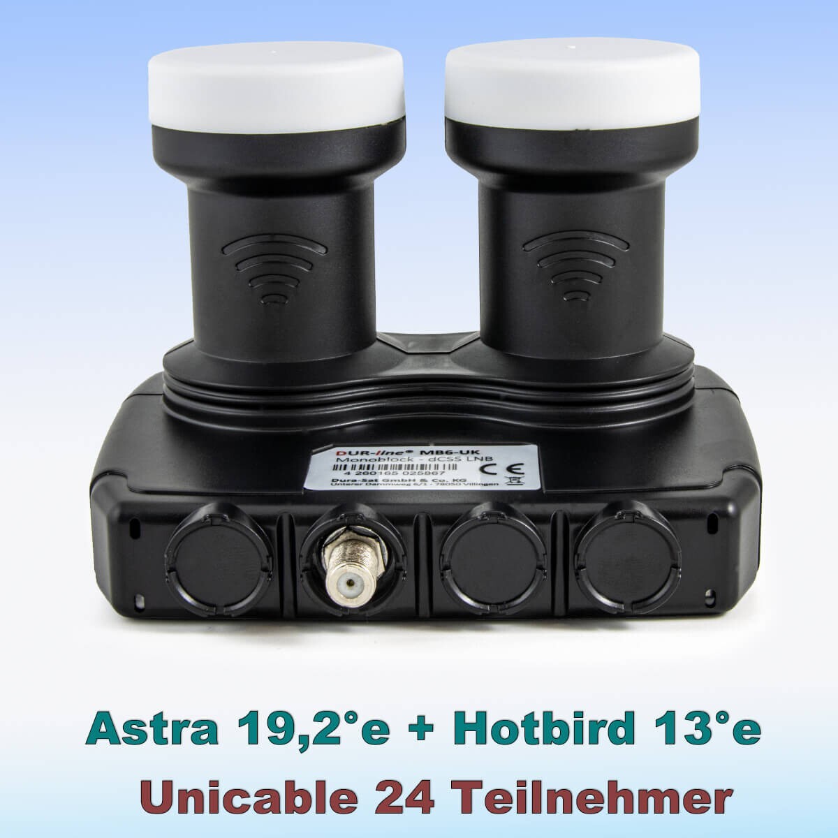 Thumbnail - Dur-line Mb6-uk Dcss Monoblock Unicable Lnb 4k Uhd 6° Astra & Hotbird