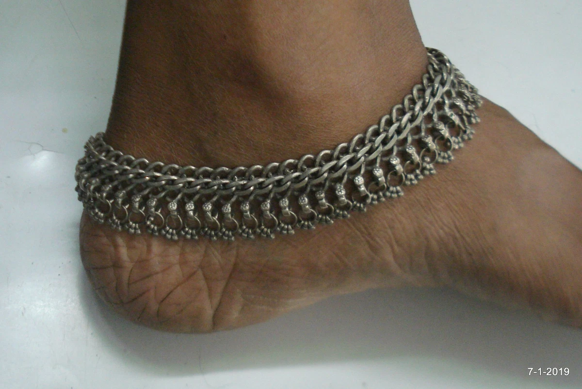 Ebay silver shop ankle bracelets