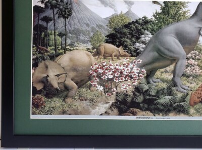 LARGE Age of Reptiles Dinosaur Mural By Zallinger Peabody Museum
